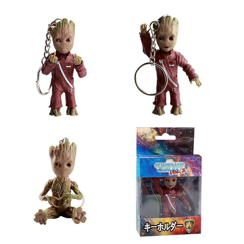 Guardians of the Galaxy 2 Groot Keychain Figure Model