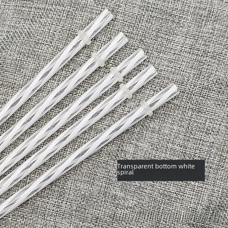 12 Color Reusable Plastic Straws for Holidays