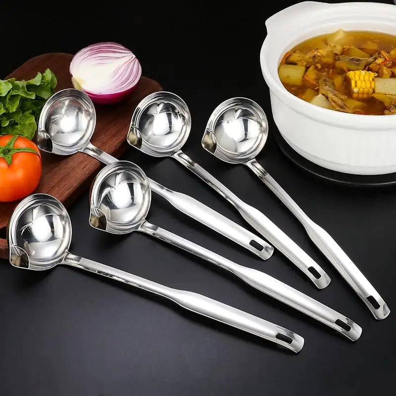 Stainless Steel Soup Oil Separator Spoon for Kitchen