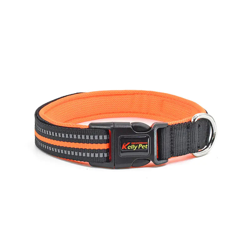 Breathable Mesh Nylon Dog Collar with Adjustable Fit