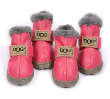 Thick Winter Dog Boots for Pets - Warm Teddy Shoes