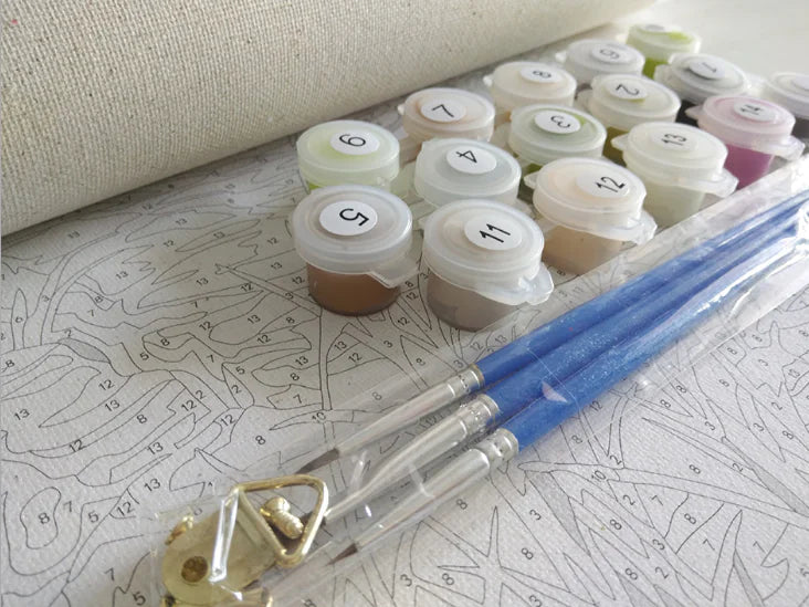 Dog Family Digital Oil Painting